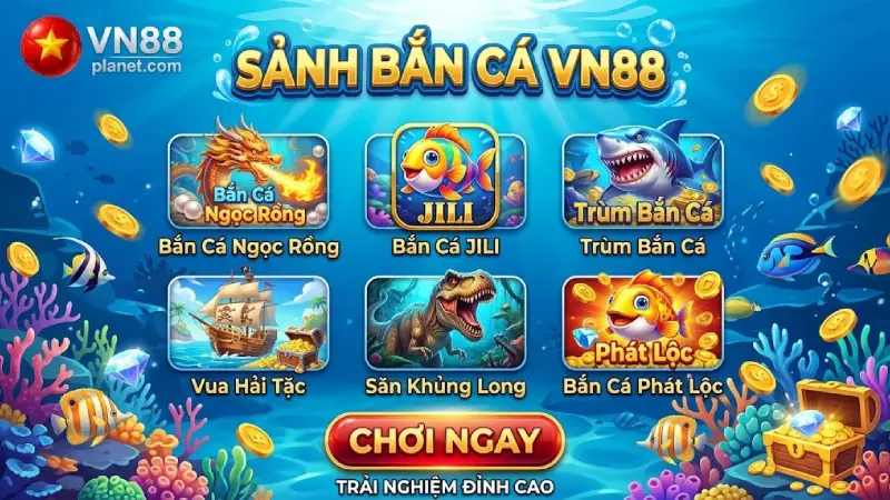 Các Sảnh Bắn Cá Tại VN88